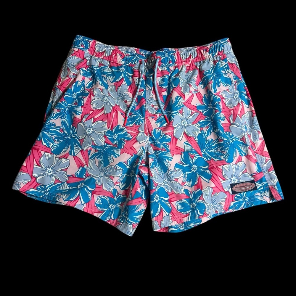 Vineyard Vines Colorful Floral Swim Shorts